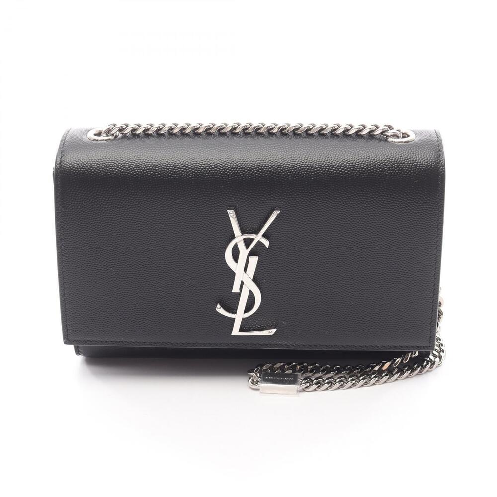 Saint Laurent Paris Kate Shoulder Bag Leather Black